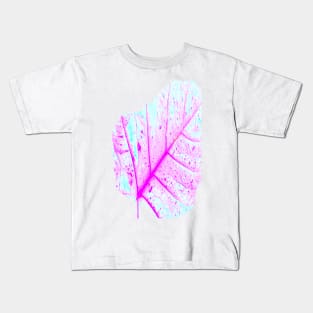 Abstract Tropical Leaf (Close Up) Kids T-Shirt